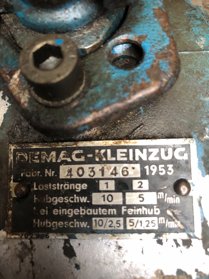 Kettenzug,Flaschenzug Demag,Seilzug Demagkran in Worpswede