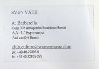 ⭐️2000 Prog.Trance W/Label⭐️Sven Väth - Barbarella / L'Esperanza Bayern - Graben (Lechfeld) Vorschau