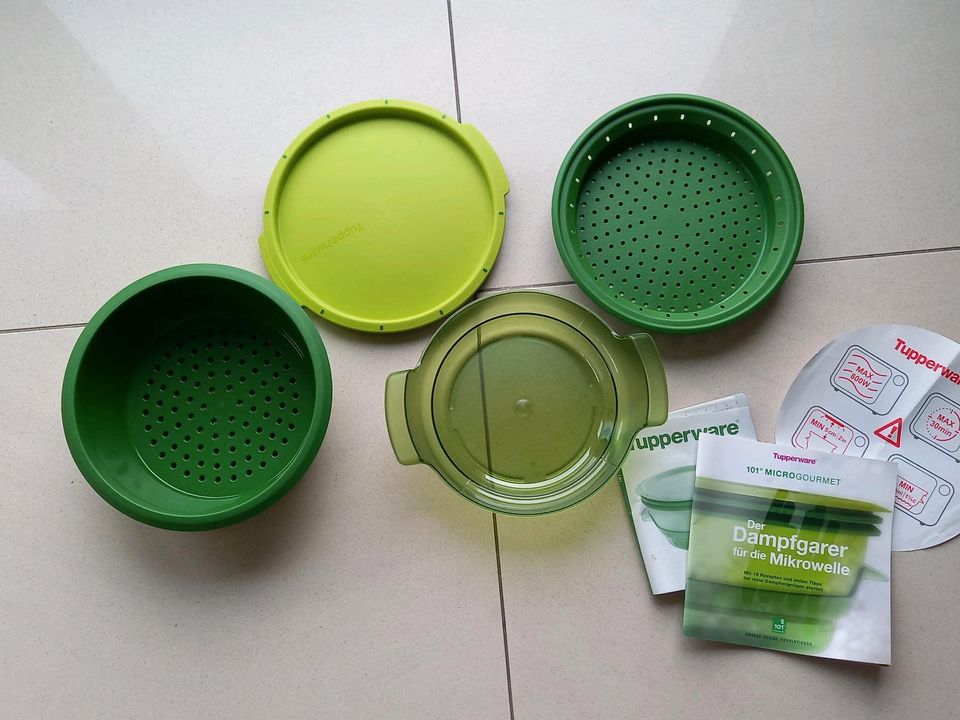 Tupperware Dampfgarer Micro Gourmet 101° NEU grün Mikrowelle in Dittelbrunn