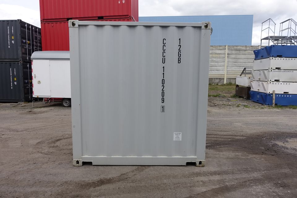 10 Fuß Lagercontainer, Seecontainer, Materialcontainer - RAL 7035 in Groß-Gerau