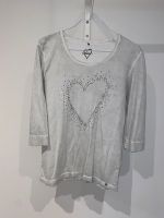 Olsen Langarmshirt Shirt Herzprint Gr. 40/42 Nordrhein-Westfalen - Welver Vorschau