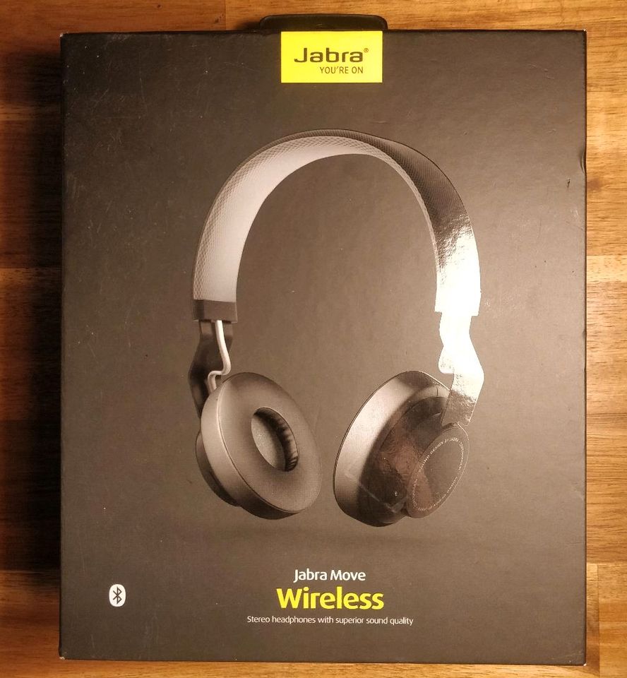 Jabra Move Wireless Stereo Headset Bluetooth 3,5mm AUX hochwertig in Augsburg