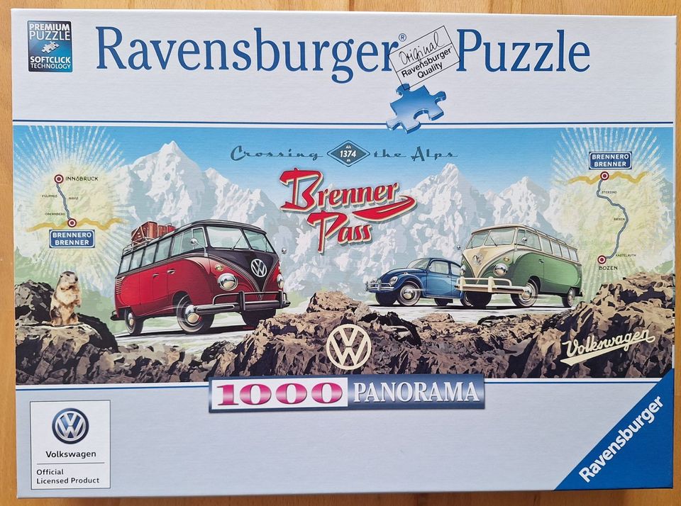 Ravensburger Puzzle - Mit dem Bully über den Brenner - 1000 Teile in Höchstadt