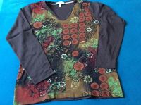 Langarm-Shirt Pulli Pullover, braun, floral Blumen Design, 44,NEU Nordrhein-Westfalen - Ostbevern Vorschau