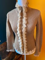 Hallhuber S strickjacke Cardigan Pullover Pelzbesatz mit Wolle Friedrichshain-Kreuzberg - Kreuzberg Vorschau