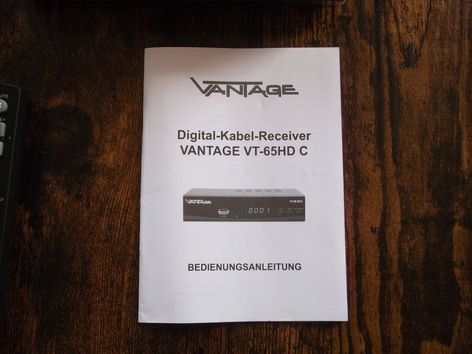 Digitaler Full HD Kabel Receiver Vantage VT-65HD C Kabelfernsehen in Wiedemar