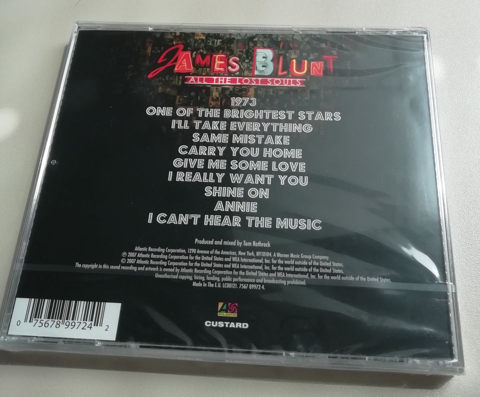 NEU CD James Blunt - All The Lost Souls (noch eingeschweisst) in Jork