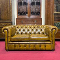 NEU Englische Möbel Chesterfield Sofa 2-Sitzer Antik Leder Gold Brandenburg - Potsdam Vorschau