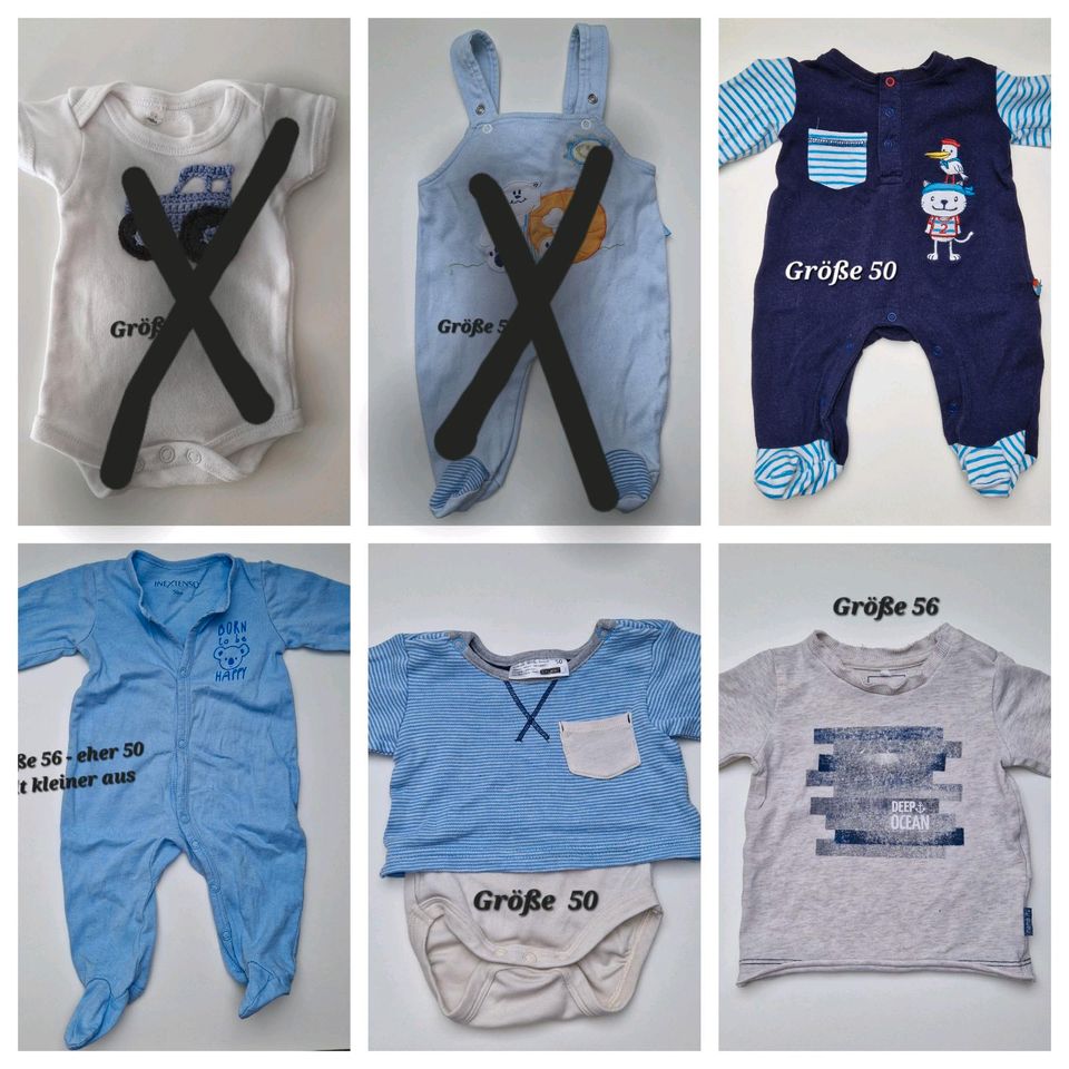 Babykleidung Bodys Bodies Strampler Schlafanzug 50/56 in Rastatt