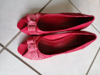 rote echt Leder  Pumps Peeptoes von Mexx Gr.39 neu Nordrhein-Westfalen - Kerpen Vorschau