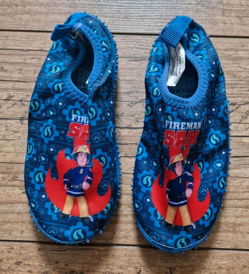 Badeschuhe, Aqua Schuhe, 27, Feuerwehrmann Sam, Jungen, Wasser in Bad Steben