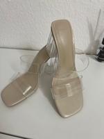 Bershka VINYL - Pantolette hoch - transparent Berlin - Neukölln Vorschau