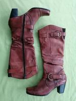 gefütterte Echtleder Stiefel Winterstiefel 38 braun cognac Sachsen - Klingenthal Vorschau
