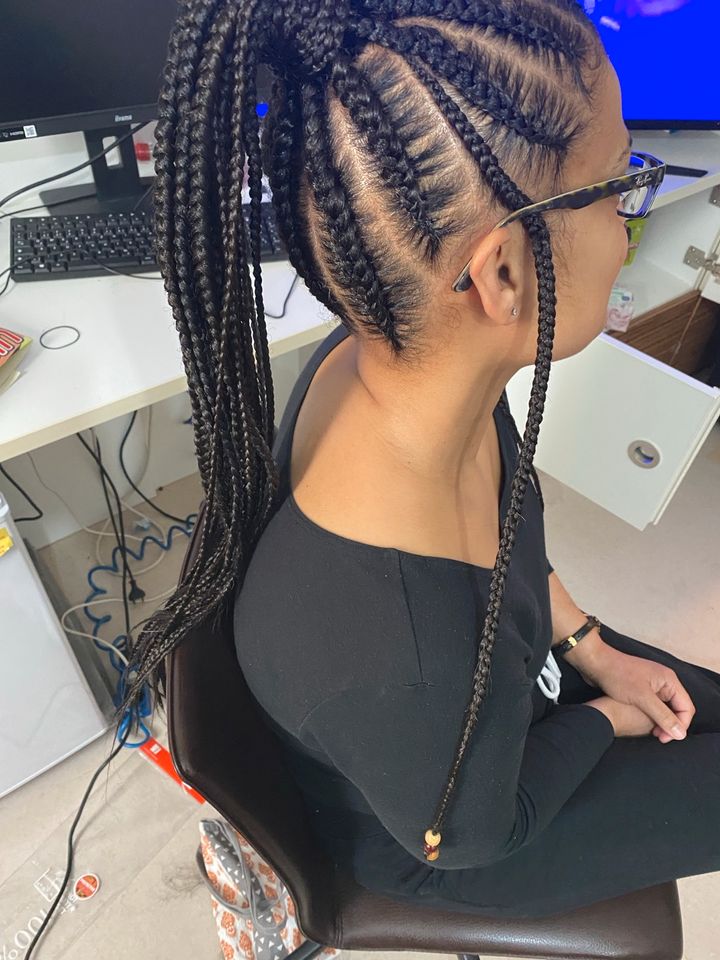 Braids Zöpfe Twist Rastas crochets Braids Cornrows Dutch Boxers in Berlin