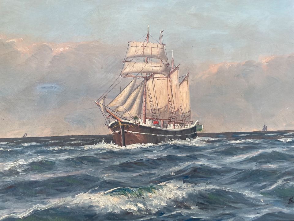 Ölgemälde Gemälde Ölbild Bild Dänemark Maritim in Harrislee