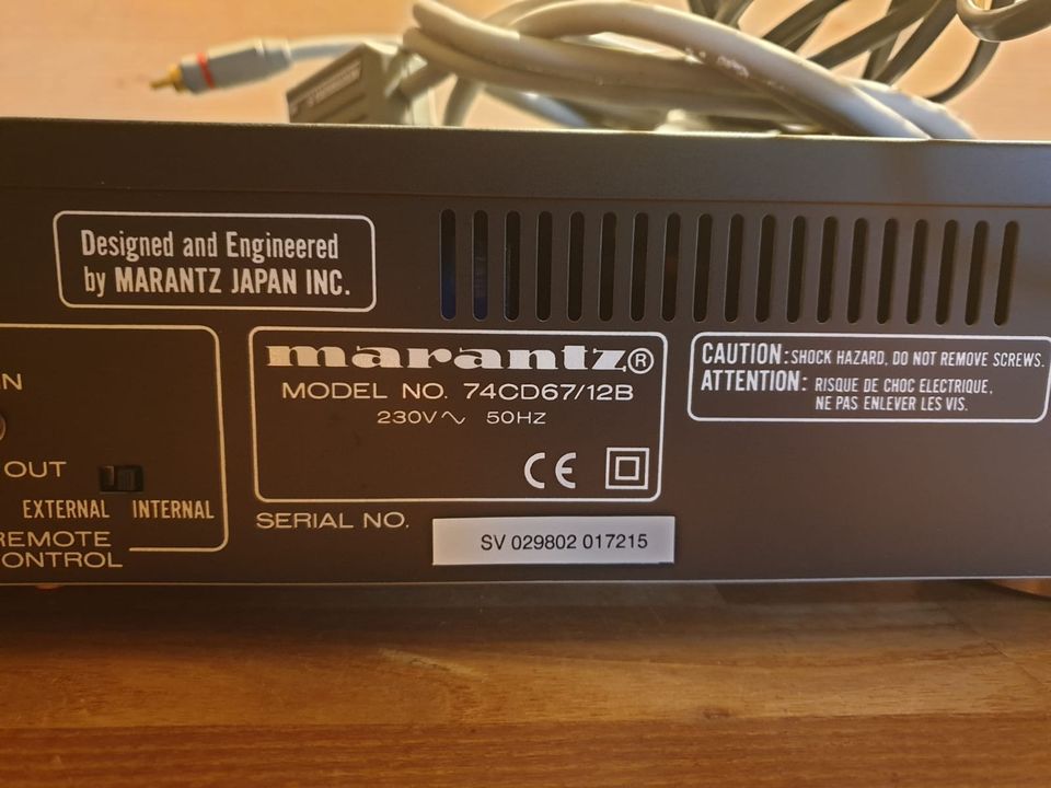 Marantz 74CD67/12B , CD Player in Alfeld (Leine)