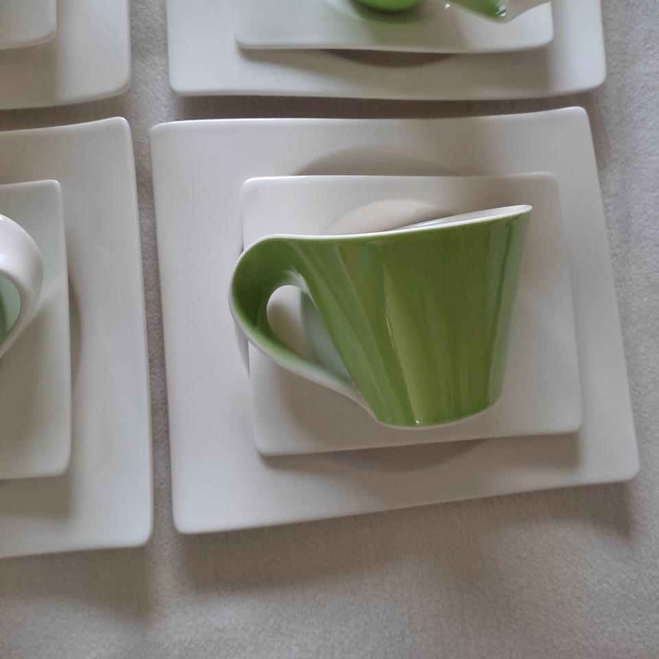 Kaffeegedeck Cappuccinogedeck VILLEROY & BOCH New Wave Grün in Sinsheim