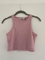 Top basic rosa cropped gerippt in XS/34 von NA-KD Bayern - Bayreuth Vorschau