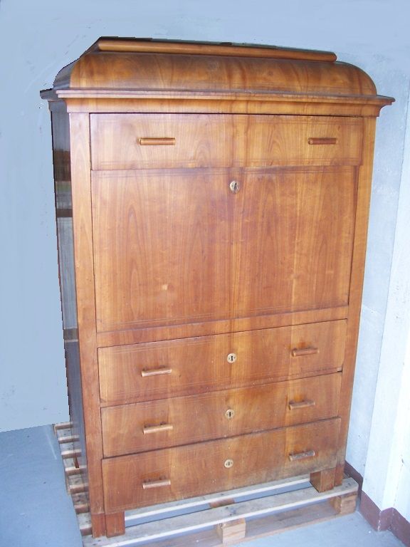 Alter Biedermeier Sekretär um 1840 Schreib-Schrank Schreib-Tisch in Pirna