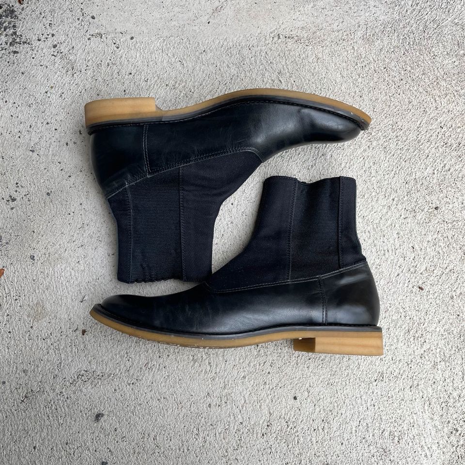 Yohji Yamamoto Chelsea Boots Stiefel Schwarz Leder in Berlin