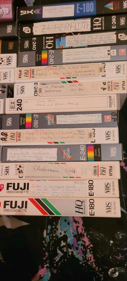 VHS Videokassetten  hpts Klassik selbst aufgenommen in Falkensee