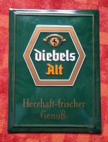 Diebels Alt Werbeschild Blech Bier Schleswig-Holstein - Tramm Vorschau