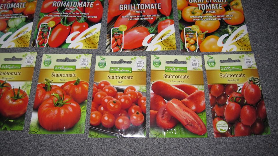 Tomatensamen 12 unterschiedliche Sorten in Wiefelstede