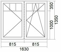 Fenster + Rollo braun 163 x 156,5 cm 3-fach Glas neu UA312 Brandenburg - Perleberg Vorschau