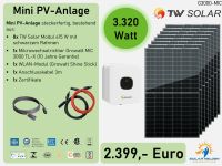 Mini PV-Anlage ☀️ | 3320 Wp | GROWATT 3 kW Ausgangsleistung Niedersachsen - Hessisch Oldendorf Vorschau