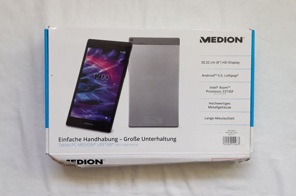 Tablet-PC Medion Lifetab PB312 - 20,32 cm 8 Zoll - schwarz in Hannover