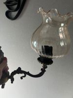 Zwei Wandlampen geblasenes Glas, ohne Abplatzer mit Messinghalter Nordrhein-Westfalen - Remscheid Vorschau