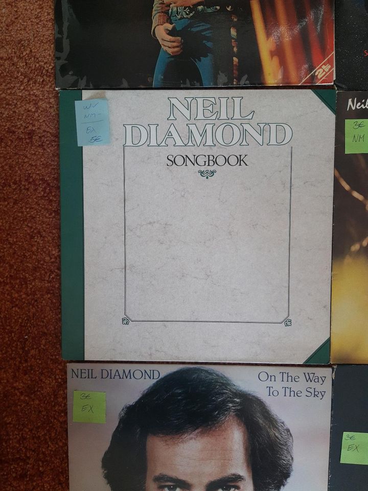 Neil Diamond Vinyl LP Sammlung * 9 Alben / DoLPs in Ahnatal