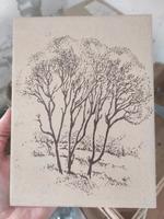 alte Fliesen / Wandfliese Baum Vegetationsmotiv DDR Sachsen - Schildau Vorschau