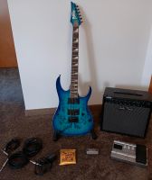 E-Gitarre mit verstärker und Multieffektgerät Set (Ibanez aqb 221 Niedersachsen - Oyten Vorschau