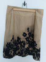 Rock, 38,  beige schwarz, Blumen, Fransa Bayern - Bad Kissingen Vorschau