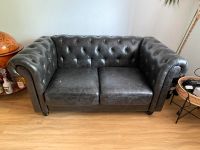 Chesterfield Kunstleder Sofa 2 Sitzer Baden-Württemberg - Dornstadt Vorschau