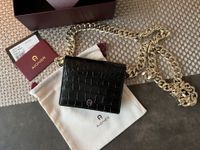 Aigner Leder Geldbörse mit Kette Kroko schwarz/gold Burglesum - Lesum Vorschau