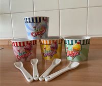 4 Eiscreme Schalen mit Löffel, Porzellan Bayern - Schweinfurt Vorschau