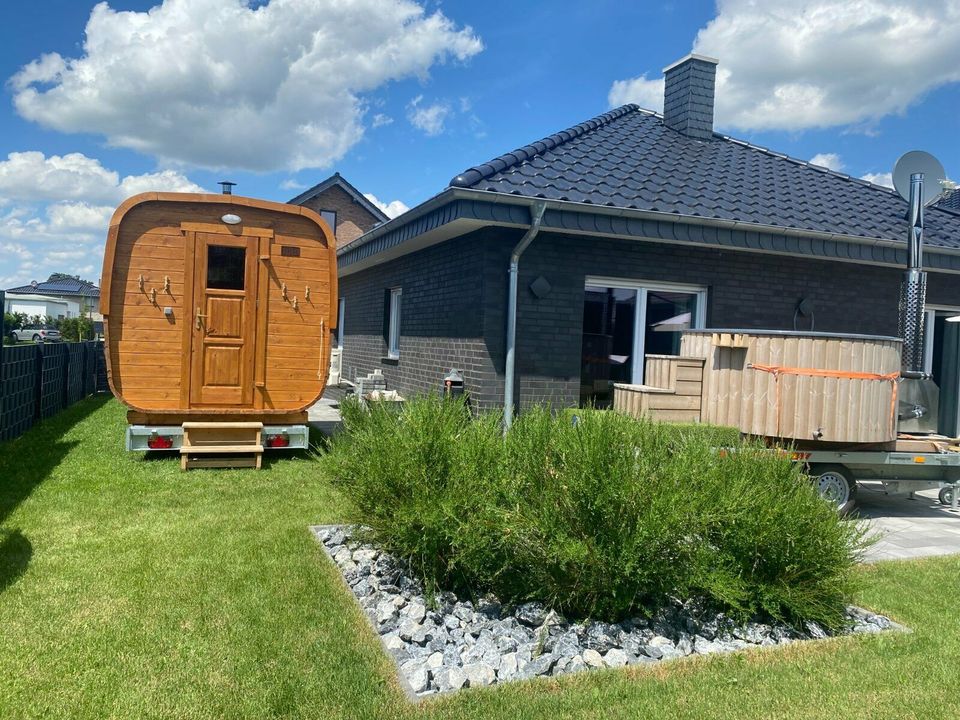 Mobile Sauna mieten / Fass Sauna / Whirlpool / Wellness Zuhause in Salzkotten