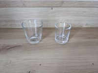 2 Teelichtalter/Windlichter/Kerzenhalter klar transparent Glas Bayern - Würzburg Vorschau