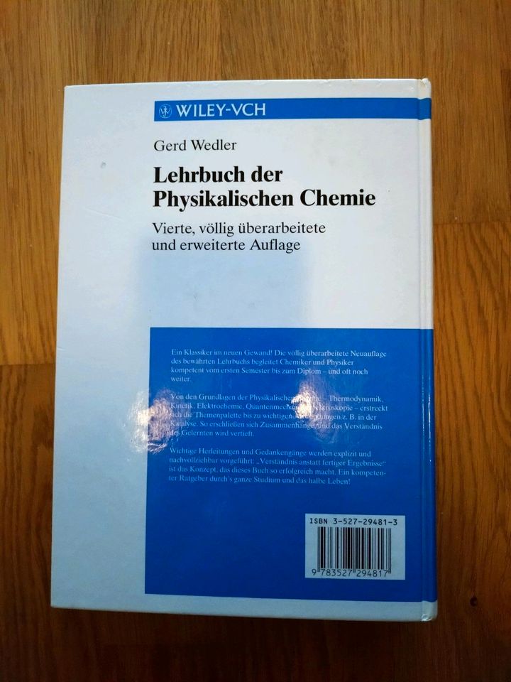 Lehrbuch der Physikalischen Chemie - Gerd Wedler - gebraucht in Neu Ulm