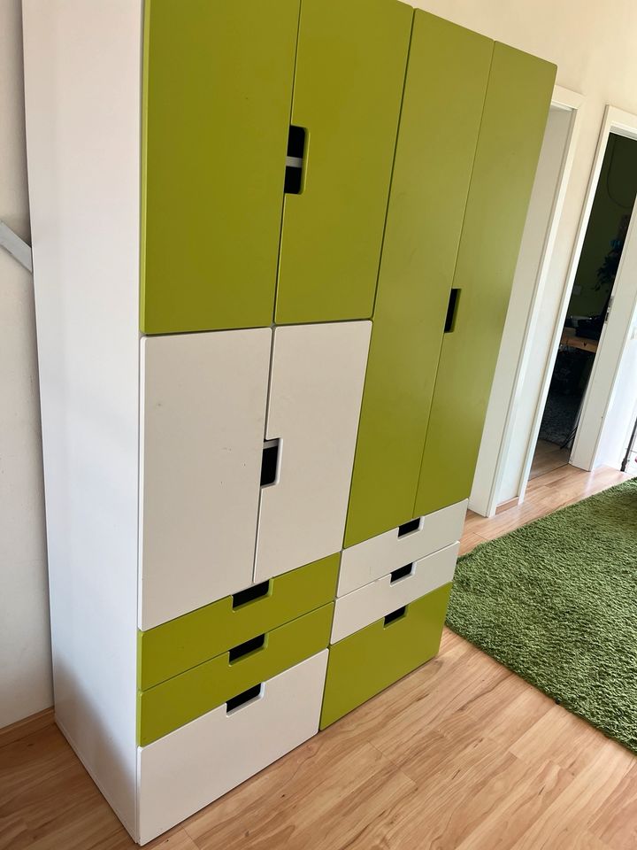 2x Ikea Schränke (set) Grün Weiß in Selters