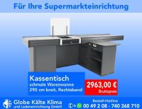 Kassentisch 2,9 m, Rechtsband, Warenwanne schmal, Checkout, Kassentische, Supermarkt, Ladeneinrichtung, Kiosk Nordrhein-Westfalen - Mülheim (Ruhr) Vorschau