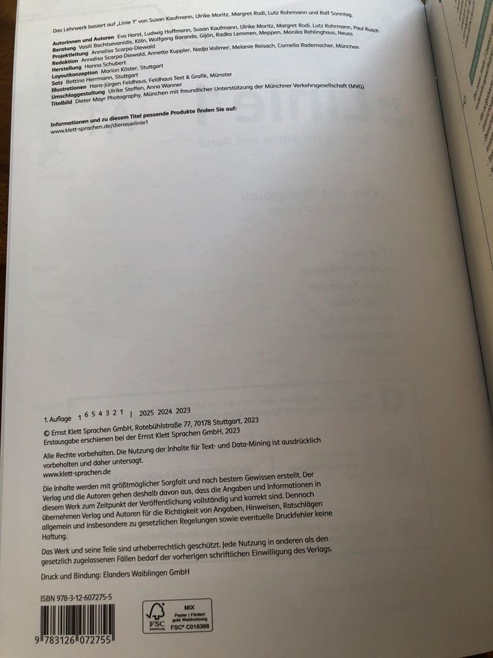 Linie 1 A1 Kurs und Übungsbuch in Düsseldorf
