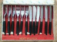 Menü Besteck Set Gabel Messer original DDR antik in OVP Frankfurt am Main - Preungesheim Vorschau