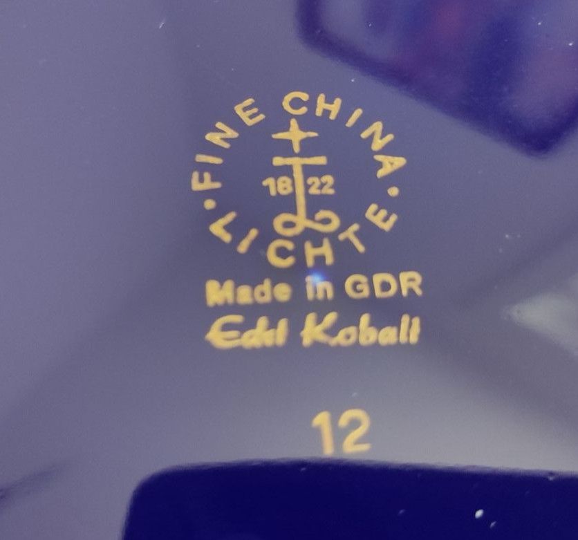 Sammeltasse Fine China Lichte Cobaltblau Gold in Berlin