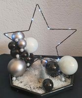 Stern mit Weihnachtskugel in schwarz/silber/weiß. Bayern - Michelau i. OFr. Vorschau