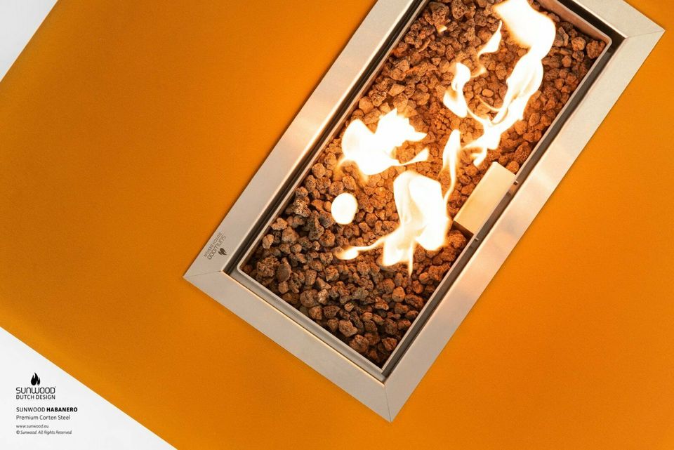 Sunwood Habanero Firetable- Größe von S bis L in Corten Steel in Duisburg