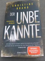 Kriminalroman Der Unbekannte von Christine Brand Neuwertig Niedersachsen - Hameln Vorschau