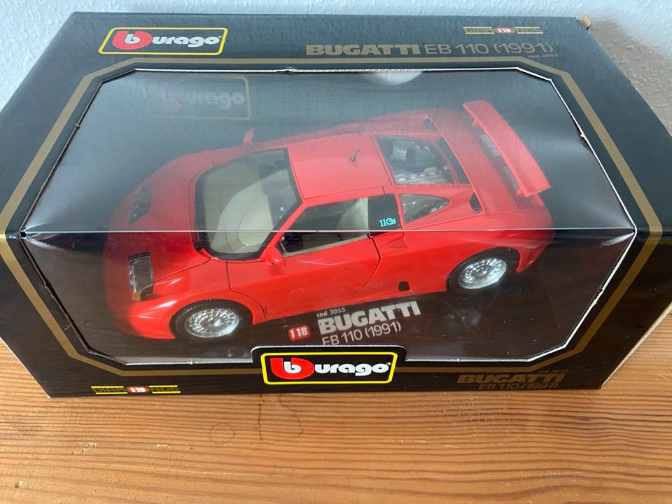 Bburago  bugatti EB 110 (1991) rot 1:18 neu in Neunkirchen a. Brand